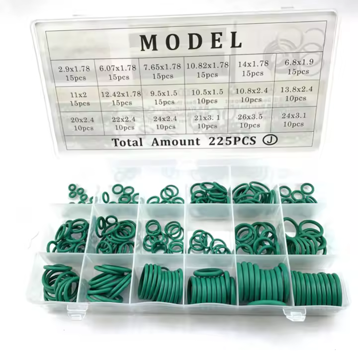 Kit De Anillos De Sellado De Goma O Para Sistema De A/C De Coche R134a Conjunto De Anillos De Sellado De 18 Tamaños De Alta Calidad - 1
