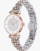 Reloj AR1926 para mujer, de acero bicolor y oro rosa, resistente al agua. - details 1