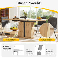 Mesa de Cocina Retráctil 119-158.5x80cm - Extensión with Insertos Internos, Poste en T para Estabilidad, Ahorra Espacio, Ideal para Cocina y Sala - details 1