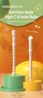 Soprano Recorder Para Niños Principiantes Instrumento De Estilo Aleman Con Tono C 3 Piezas ABS Y Varita De Limpieza Chart De Fingerings - details 0