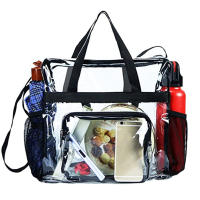 Bolso De Hombro Portátil Para Mujer Transparente De PVC Gran Capacidad Bolsa De Mano Cruzada Estilo Satchel Bolsa De Compras - details 5
