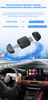 Adaptador Wireless Carplay Android Auto 2en1 Dongle Inteligente USB Tipo-c 5G WIFI Para Volvo Benz Audi Kia Hyundai VW Mazda Cadillac MG - details 6