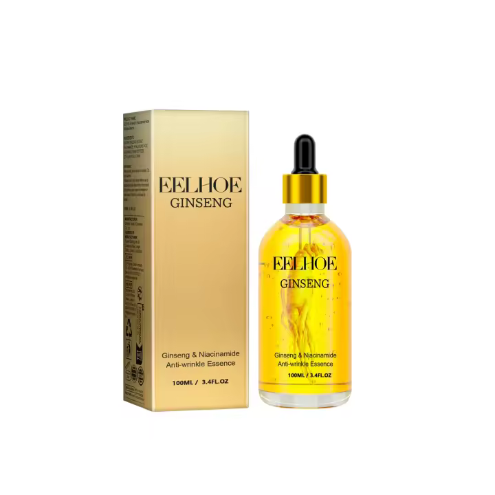 Esencia anti - arrugas de ginseng, esencia anti - envejecimiento del péptido de ginseng, extracto de ginseng, aceite esencial anti - envejecimiento de ginseng coreano hidrata y suaviza la piel para reducir las líneas finas（3pcs） - 1