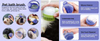 Nueva Cepillo Para Mascotas De Silicona Masajeador De Baño Para Perros Y Gatos Máquina De Burbujas Para Ducha Fácil De Usar Suministros Para Limpieza De Mascotas - details 3