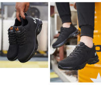 AMAWEI Zapatillas De Trabajo Para Hombre Antideslizantes Seguridad Antipinchazos Protección Respirables Ligeros Con Punta De Acero - details 10