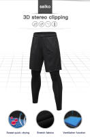 Pantalones De Compresión Para Hombre Tights Leggings Para Correr Gimnasio Deportes Fitness Secado Rápido Pantalones De Ejercicio Color Negro Ropa Deportiva - details 1