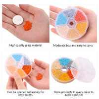 Kit De Hilo De Vidrio Pequeño 2mm Para Pulseras Colores Variados Artesanía Para Creación De Joyería DIY Kit De Contas - details 3