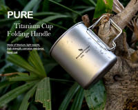 Taza De Camping Boundless Voyage De Titanio 300ml/420ml Con Tapa Vaso De Agua Para Exteriores Mug De Camping Sin Plegable Y Sin Descartable - details 8