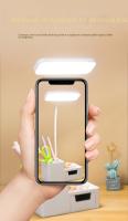 Lámpara De Mesa Recargable LED Para Dormitorio Con Portajabón Y Guardaalmohadillas Luz De Lectura Para La Cama Cuidado De Los Ojos Con Almacenamiento En Cajón - details 21