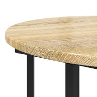 Mesa auxiliar vidaXL de 2 piezas de madera de roble Sonoma y metal - details 5