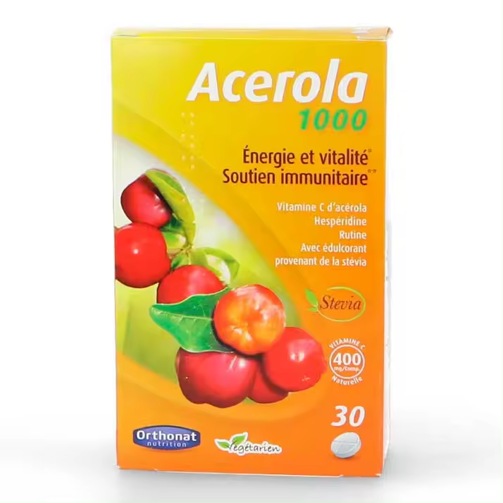 Acerola 1000Mg - Vitamina C - Orthonat - 30Com - 1