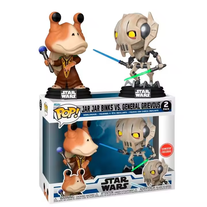 Funko Pack Exclusivo Jar Jar Binks General Grievous  Clone Wars     Star Wars  Funko Pop Vinyl - 1
