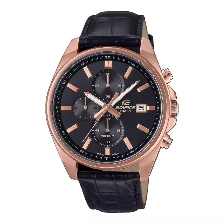 Reloj EDIFICE EFV-610ECL-1AUEF Correa de Piel Casio Hombre Formal Sumergible (100m) - 1
