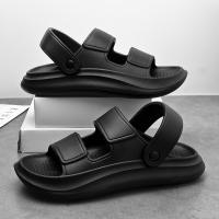 Sandalias De Verano Para Hombre EVA Plataforma Suave Zapatillas De Playa Casuales Comodidad Plataforma Diseñador Sandalias Slip-On PVC - details 3
