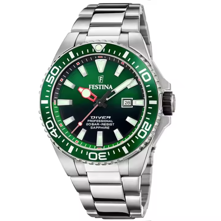 Reloj FESTINA F20663/2 Diver Style para Hombre The Originals 200m Green sphere - 1