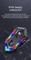 Auriculares Bluetooth Para Casco De Motocicleta Y20 V5.3 16 Modos RGB Luzes Coloridas Impermeables IPX6 Compatible Con Todos Los Tipos De Casco - details 3
