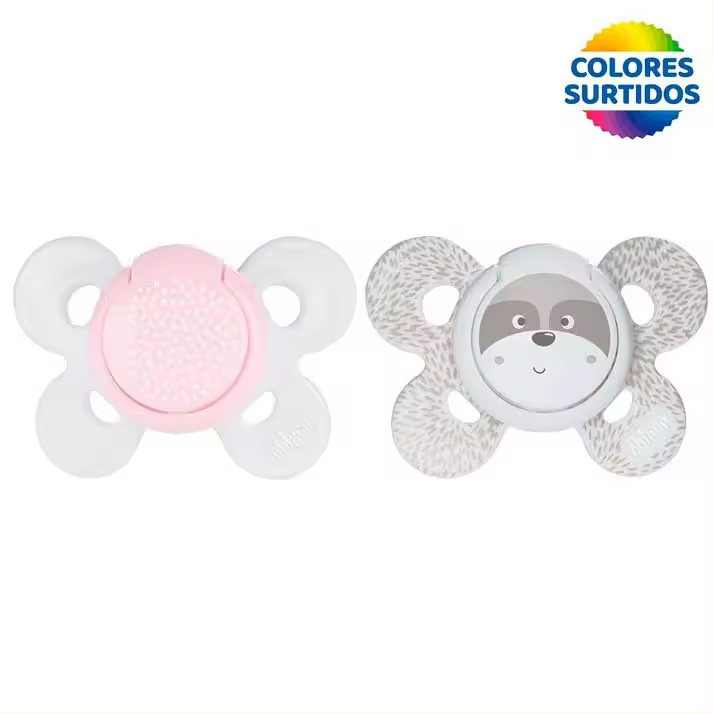Chicco Chupete Physio Comfort Silicona Niña 0-6 M 2Uds - 1
