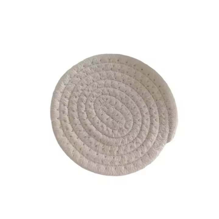 Regalo De Aniversario Tappets Tejidos a Mano De Algodón Resistente Al Calor Para Cocina Tapete Natural Para Amigos - 1