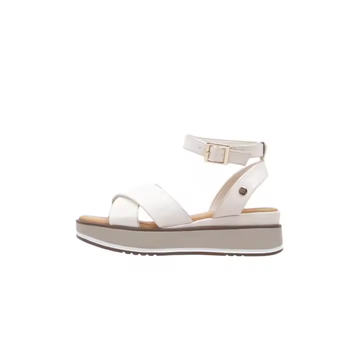 Isteria 23095 Sandalia De Plataforma Mujer Beige - 1