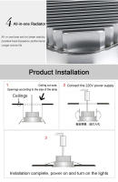 Lámpara De Techo LED Nórdica Para Iluminación Interior De Dormitorio Sala Comedor Cocina Pasillos Decoración De Hogar - details 15