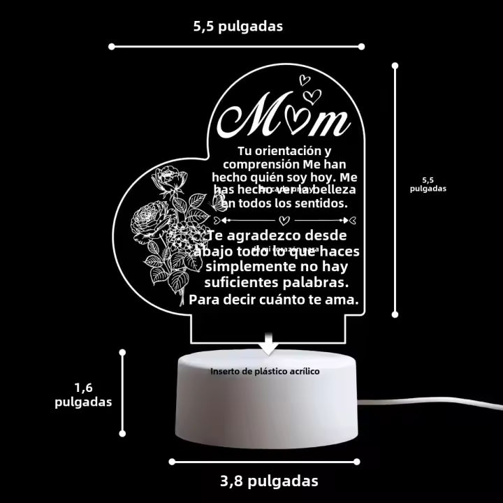 Luz Nocturna LED Para Decoración De Habitación Regalo De Cumpleaños Para Niños Iluminación De Noche Para El Hogar - 1
