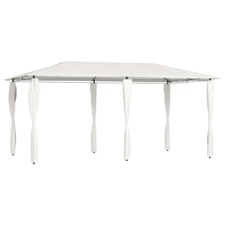 vidaXL Cenador con cubiertas de postes crema 2,98x5,3x2,59 m 160 g/m² - 1