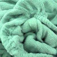 Sábanas Coralina Modelo Jara, Color Turquesa, Poliéster, 180 gr, Tacto Ultra Suave, Invierno, Marca HMS. - details 2