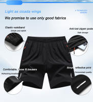 Shorts De Verano Para Correr Deportivos Para Hombre Shorts De Playa De Seda Helada Cómodos Con Cintura Elástica Short De Baloncesto De Sportswear - details 2