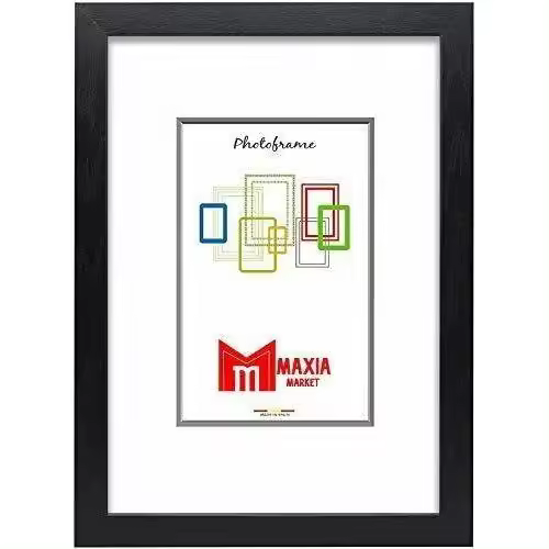 Maxia Market - Marco de  foto de Madera, Marcos Diplomas, Portafoto de Pared  Para Decoración de Casa, Fotografías de Boda, Fotos de paisajes, Acabado Elegante - 1