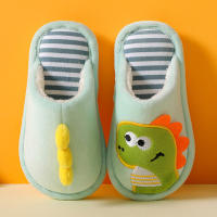 Alfombrillas De Invierno Para Niños Con Diseño De Dinosaurio Antideslizantes Y Cómodas Zapatillas De Algodón Para Interior Unisex Tallas Para Edades 1-12 Años - details 2