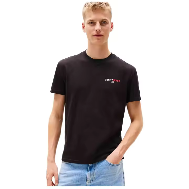 Camiseta de Manga Corta Tommy Hilfiger  para hombre en color negro - 1