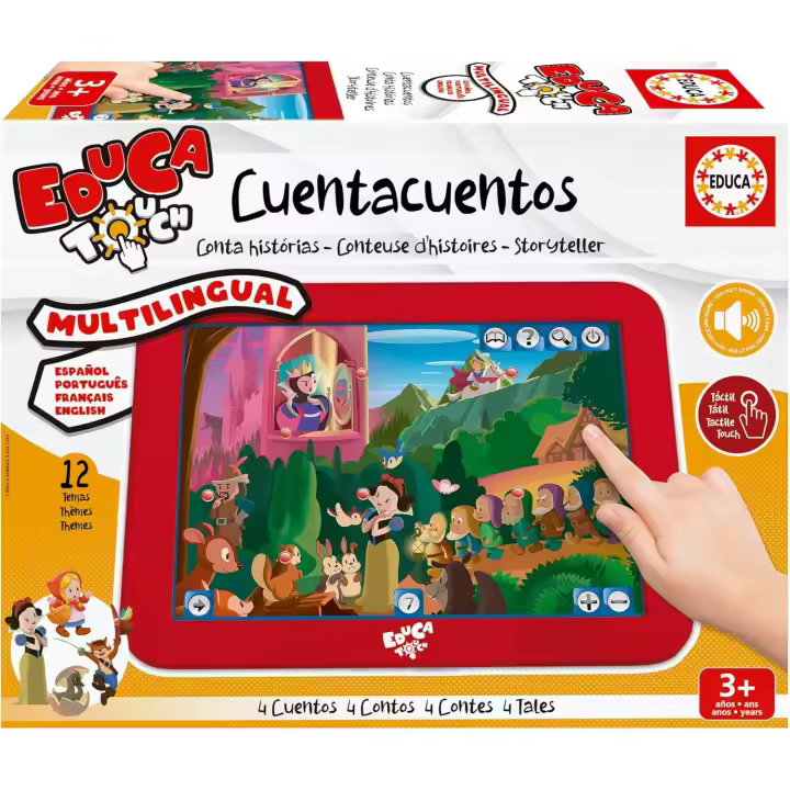 Educa ++ EducaTouch Junior, Érase una Vez Cuentacuentos, con música y Canciones, Juego Educativo para niños, a Partir de 24 Meses (15746) - 1