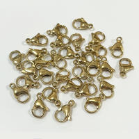 30-50Pcs Abrazaderas De Langosta De Acero Inoxidable 304 Para Pulseras Collares Cadenas Joyería DIY Tamaños 9-15mm Herramientas De Fabricación De Joyas - details 0