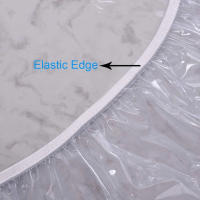 10pcs Fundas Para Mesa Redonda Transparente Impermeable Y Resistente Al Aceite Protector De Mesa Para Comedor Hogar - details 2