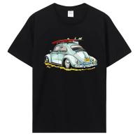 Camiseta De Algodón Para Hombre Con Patrón De Coches Clásicos Estilo Gráfico Creativo Camiseta O-Neck Impresa a Medida Para Todas Las Estaciones - details 2