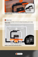 Amarillo Torre De Baloncesto Electrónico Sin Agujeros Juguete Deportivo Para Niños Tablero De Baloncesto Con Juego De Tiro Regalo Para Niños - details 13