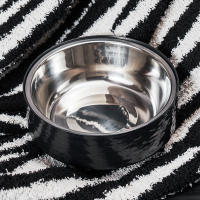 Tazón De Agua Con Ondas Para Mascotas Acero Inoxidable Estilo Moderno Y Sencillo Tazón De Comida Y Agua Para Gatos Interiores Forma Redonda - details 4