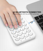 Teclado Numérico Inalámbrico BOW De 22 Teclas Recargable Bluetooth Con Capas De Teclas Redondas Para Portátil iPad Estilo Mini Ergonómico Sin Retroiluminación - details 3
