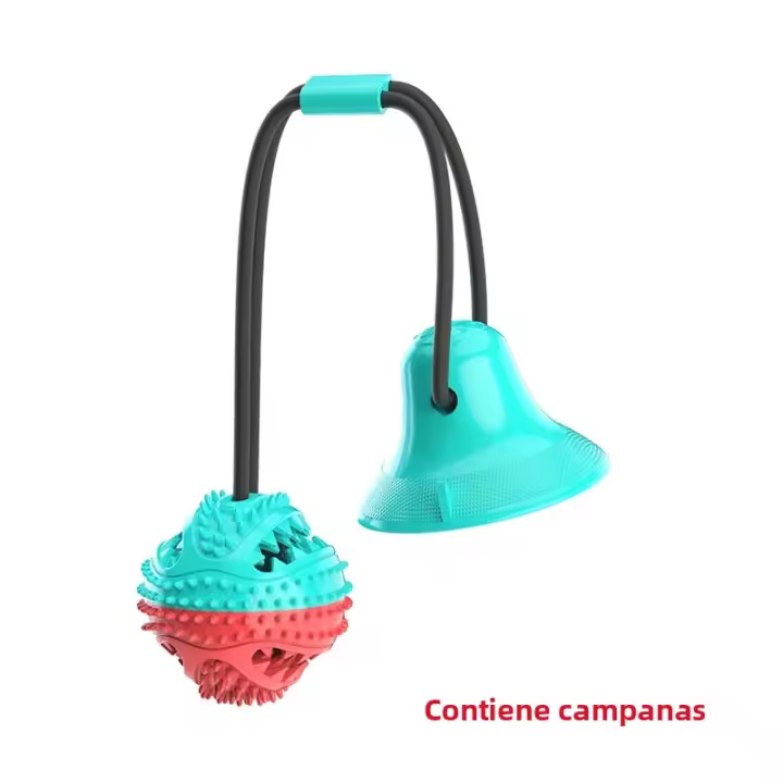 Juguete Interactivo Para Perros Grandes Bola Con Cordón De Absorción Chicle Juguete De Masticar Para Limpieza Y Dientes Para Golden Retriever Y Otros Grandes Mascotas - 1