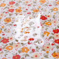 Cofan Mantel Redondo Antimanchas Resinado | Estampado de Florecillas | Materiales: 50% algodón y 50% poliéster | Fácil de limpiar | Diámetro: 1,40 m - details 2