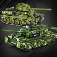 Bloques De Construcción MOC 99A Tanque De Batalla Principal Militar Challenger Leopard Panther Juguetes Para Niños Modelo De Ejército Soldado Pesado - details 1