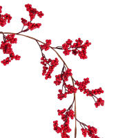 Vine Artificial De Frutas Rojas 72 Cabezas 1.95m Para Decoración Navideña En Casa Suministros De Fiesta Fondo De Pared Guirnalda De Navidad - details 8