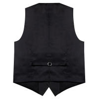 Chaleco Sin Mangas De Cuello V En Color Negro Azul Rojo Para Hombres Estilo Casual Slim Fit Vest Top Gilet Formal Business - details 4
