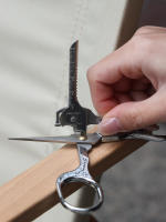 Cuchillo Mini 6en1 Con Llavero Herramienta Multifuncional De Acero Inoxidable Escala a Colgante Cadena Puerta Bolsillo Cutter - details 5