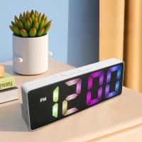 Reloj De Alarma Digital Con Control De Voz Temperatura Fecha 2 Alaramas Modo Nocturno USB Reloj De Mesa 12/24H LED Siempre Encendido - details 16