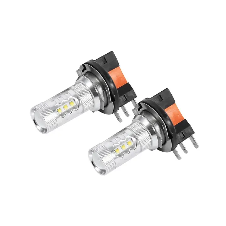 2 unids/1 Par Blanco 80W H15 Bombillas LED Luces Del Coche Faros de La Lámpara - 1
