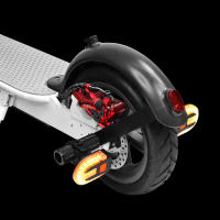 Luz Trasera De Scooter Eléctrico LED Recargable USB Con Control Remoto Para Xiaomi M365 1S pro Mi3 Luz De Advertencia Wireless - details 10