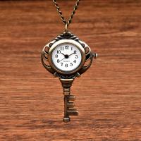 Reloj De Bolsillo Vintage De Cuarzo En Forma De Dibujo Animado Bronce Con Llavero Para Hombres Y Mujeres Regalos Moda Casual - details 2