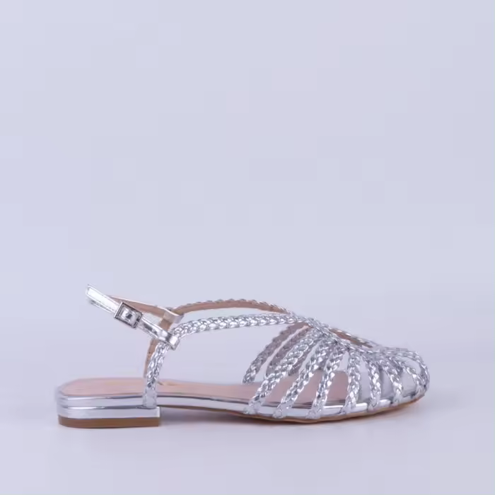 SANDALIA MUJER AZAREY PLATA 55145 - 1