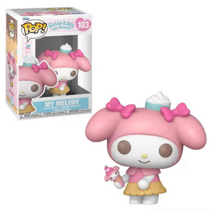 FUNKO POP! SANRIO: HELLO KITTY - MY MELODY CON HELADO, 83696, Nº103, PRODUCTO CON LICENCIA OFICIAL - 1